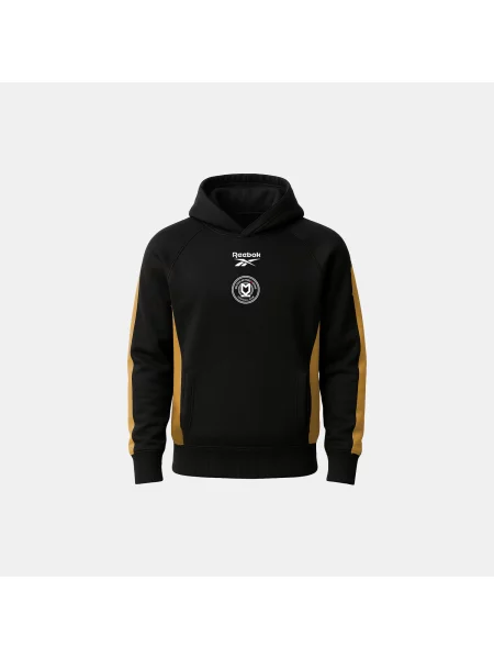 Reebok bluza z kapturem podróżna MK Donsunisex Black/Gold Size: S czarna