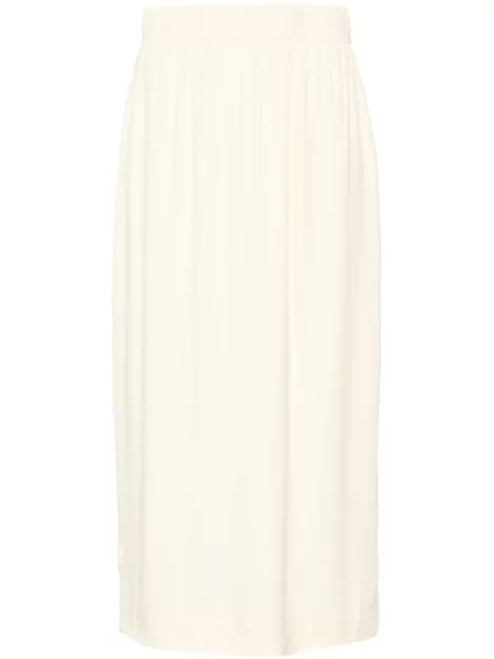 Fustă midi Rodebjer până la genunchi galben