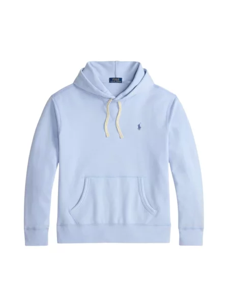 Bluza z kapturem Polo Ralph Lauren polarowa z kapturem niebieska