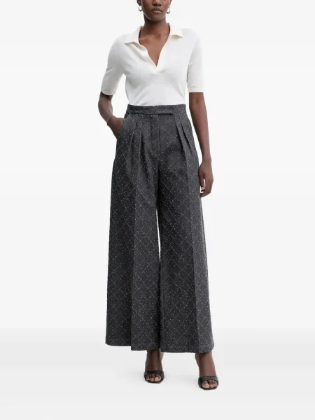 Pantaloni Simona Corsellini plisate gri