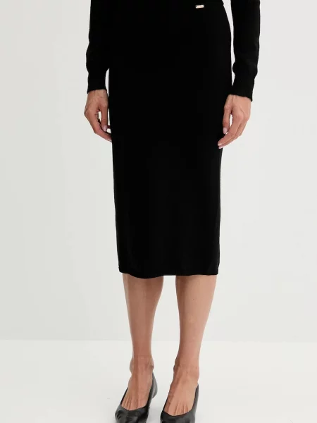 Fracomina fustă midi creion negru