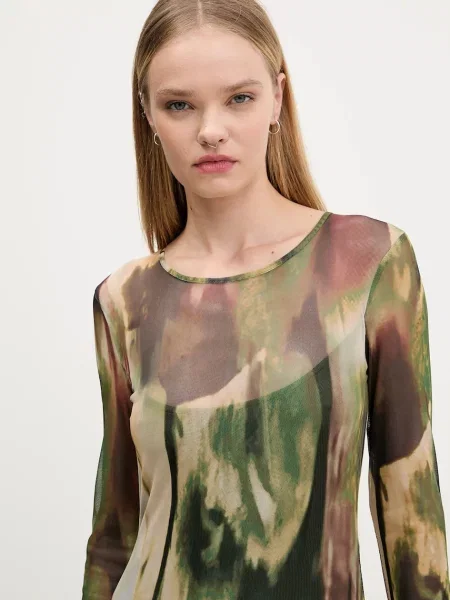 Макси платье Desigual зеленое