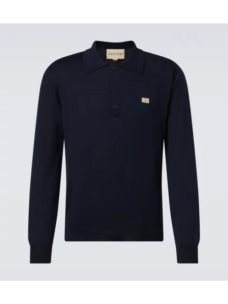 Pulover Valentino de lână albastru