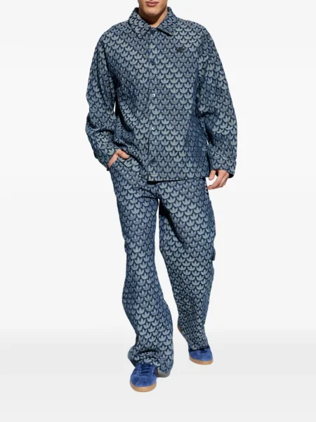 Jeansy Adidas w paski niebieskie