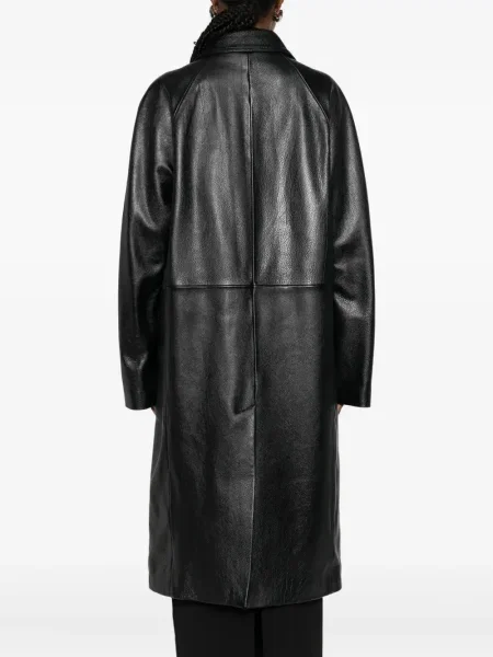 Palton Toteme din piele negru