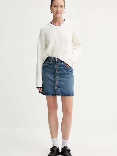 Levi's sweter z domieszką wełny ciepły beżowy