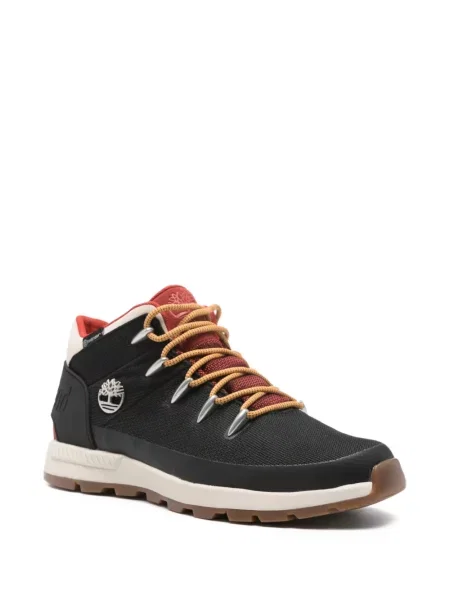 Botine Timberland cu șireturi din dantelă negru