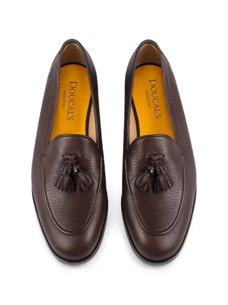Pantofi loafer Doucal's din piele maro