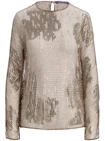 Top Ralph Lauren Collection de cristal lung maro