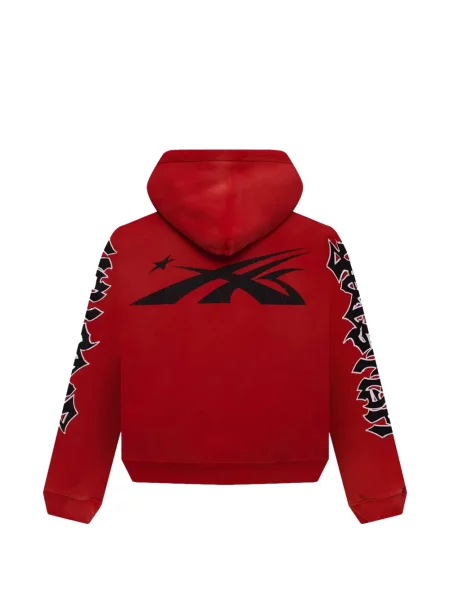 Mikina s kapucňou Hellstar červená