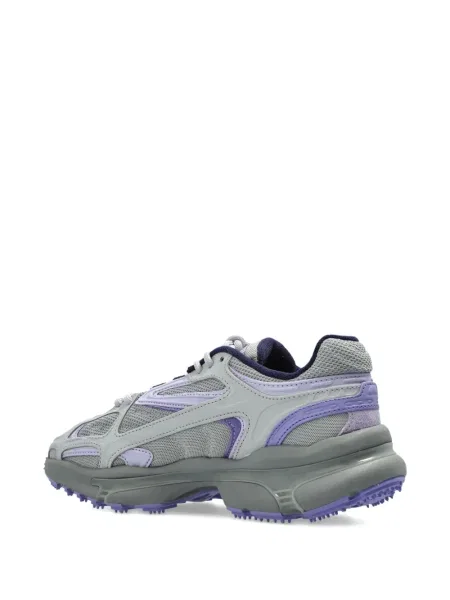 Sneakers Lacoste με κορδόνια με δαντέλα γκρι
