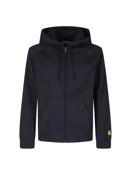 Kurtka Carhartt Wip z kapturem niebieska