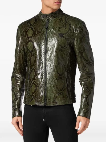 Geanta de piele Philipp Plein verde