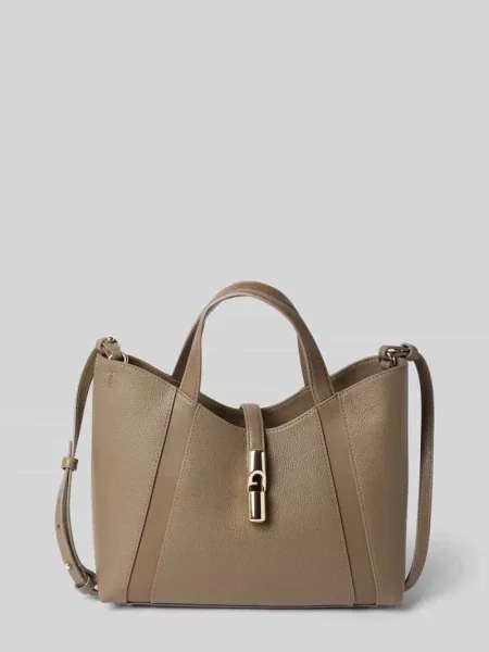 Torebka z prawdziwej skóry z detal z logo model Goccia' Furla