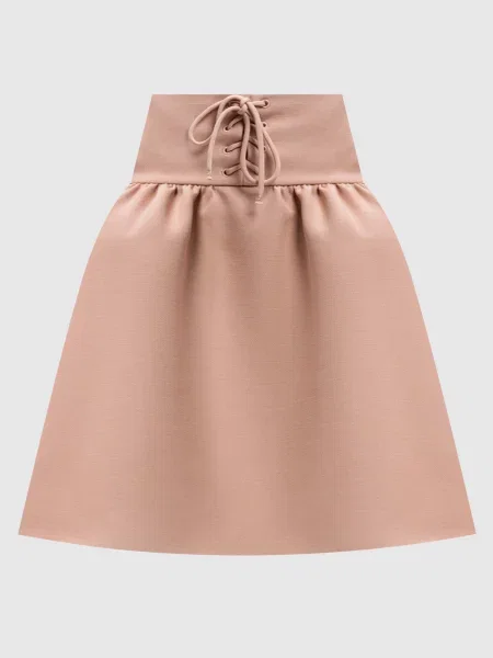 Спідниця міні з вовни та шовку Christian Dior рожева