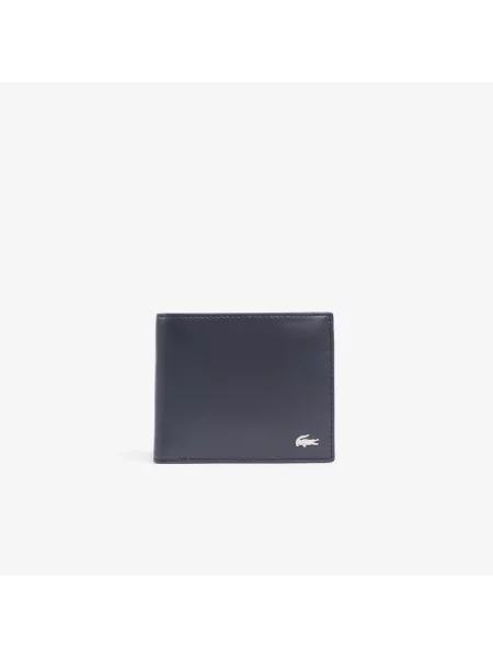 Lacoste Portfel Fitzgerald Ze Skóry granatowy
