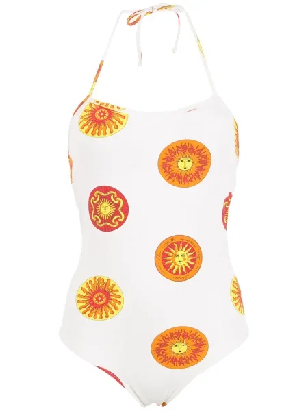 Бански Amir Slama с принт бяло