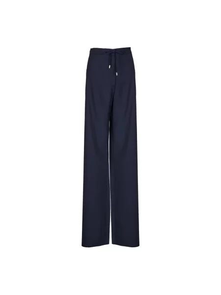Spodnie Max Mara Studio niebieskie