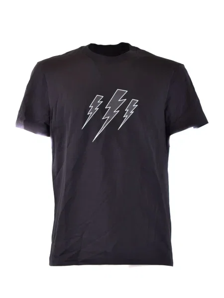 Majica Neil Barrett s potiskom črna