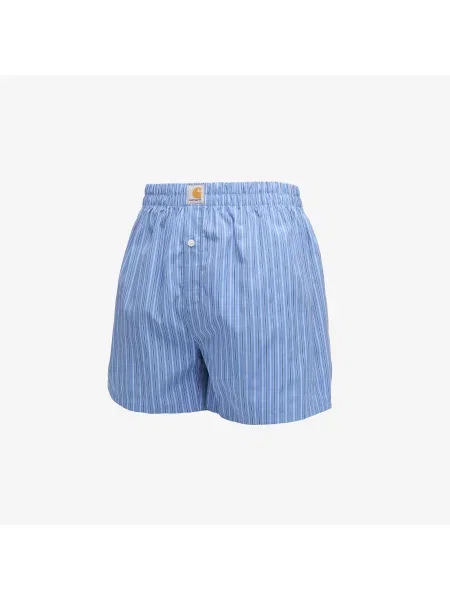 Carhartt WIP Boksarice svetlo modra / temno modra bela