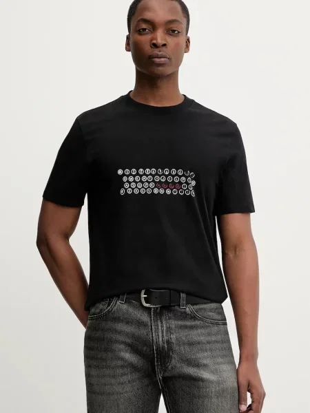 Kratka majica HUGO Deyss črna