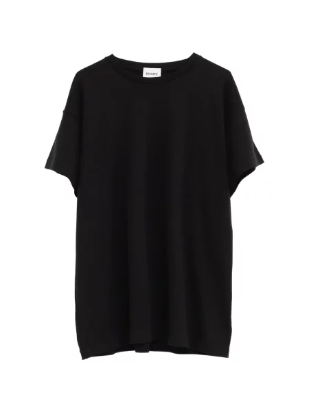 Tricou Khaite cu decolteu rotund negru