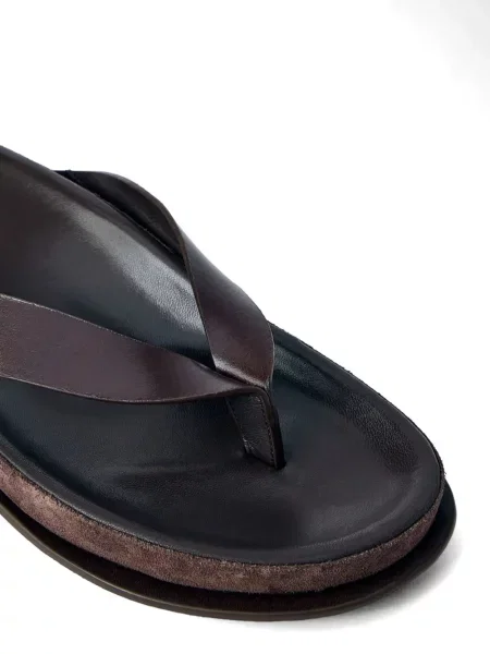 Sandale Jacquemus din piele maro
