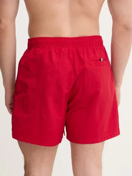 Kąpielówki Tommy Hilfiger z nadrukiem czerwone