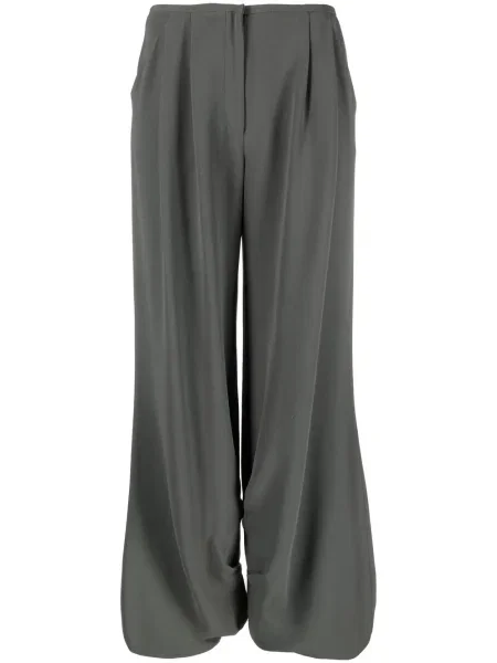 Kalhoty Giorgio Armani Pre-owned šedé