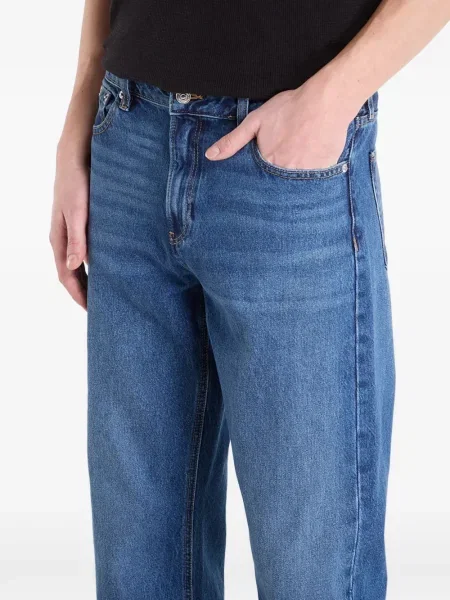 Blugi drepți Calvin Klein albastru