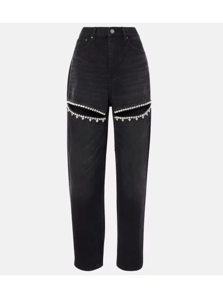 Proste jeansy Area czarne