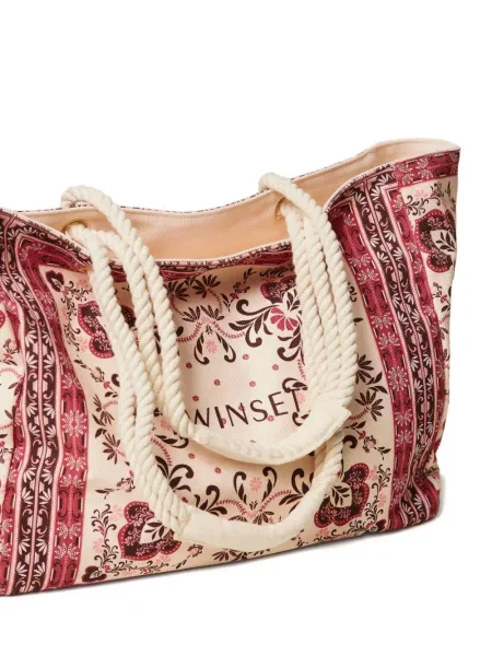 Shopperka Twinset w kwiatki z nadrukiem