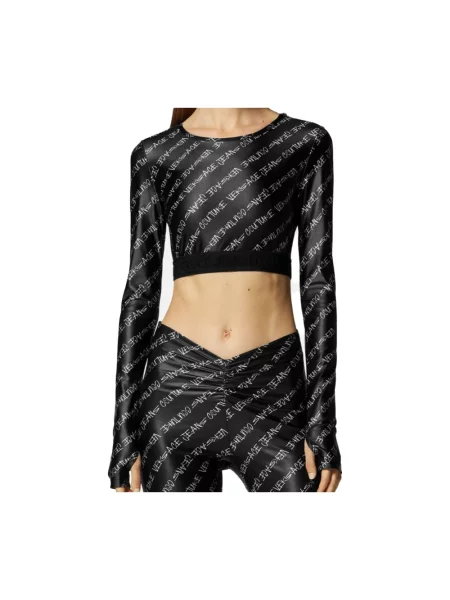 Top Versace Jeans Couture czarny