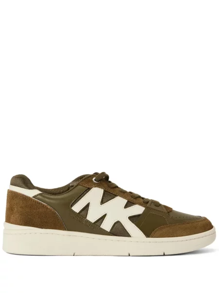 Sneakerși Michael Kors din piele verde