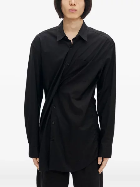 Drapovaná košile Ann Demeulemeester černá