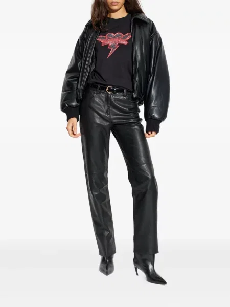 Тениска Zadig&voltaire със сърца черно