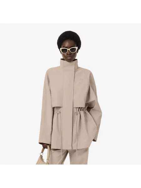 Lacoste Kurtka Oversize beżowa