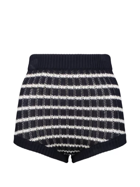 Pantaloni scurți Red Valentino tricotate negru