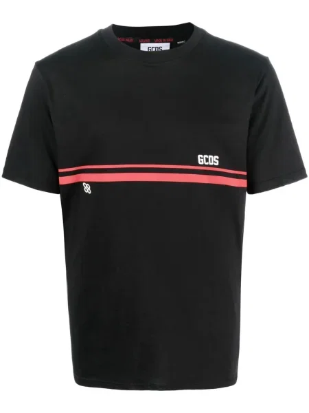 Tricou Gcds cu imagine scurt negru