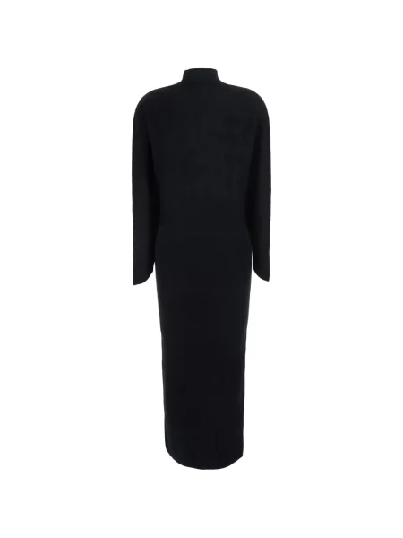 Rochie maxi Semicouture tricotate negru