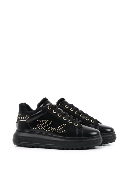 Bőr sneaker Karl Lagerfeld fekete