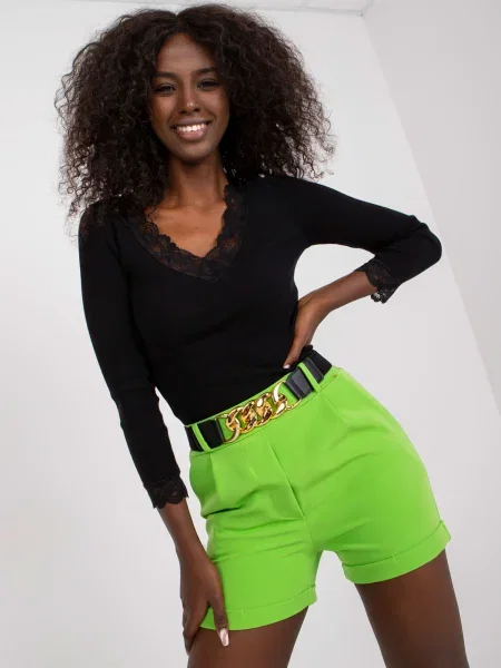 Pantaloni scurți Italy Moda elegante verde