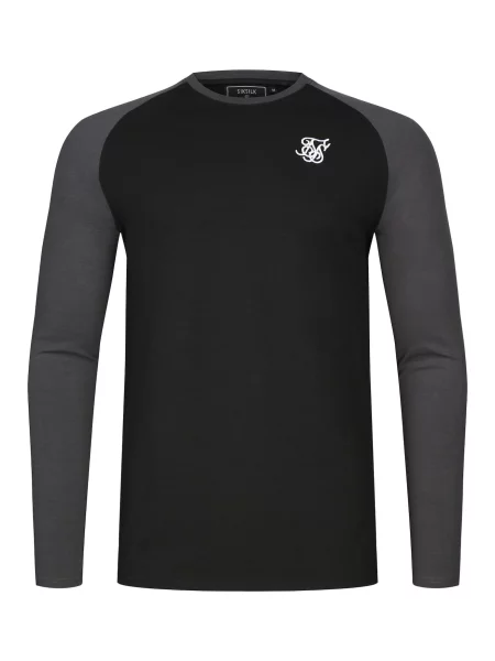 SikSilk Tričko grafitová černá