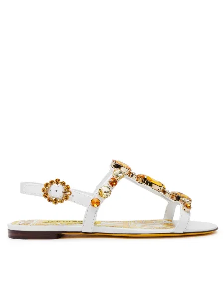 Sandale Dolce&Gabbana alb