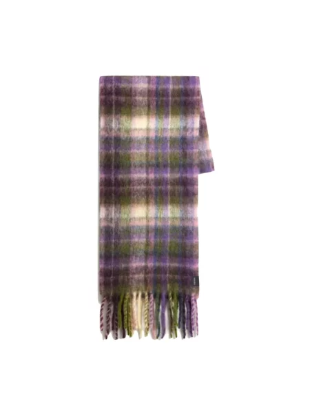 Wielobarwność szal Woolrich wełniana w kratkę