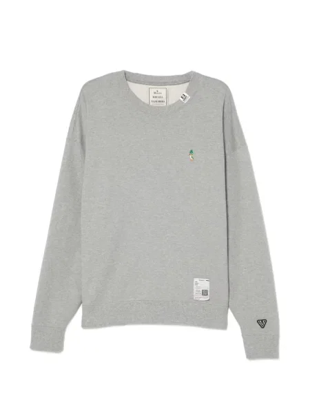 Grafic hanorac Maison Mihara Yasuhiro cu broderie gri