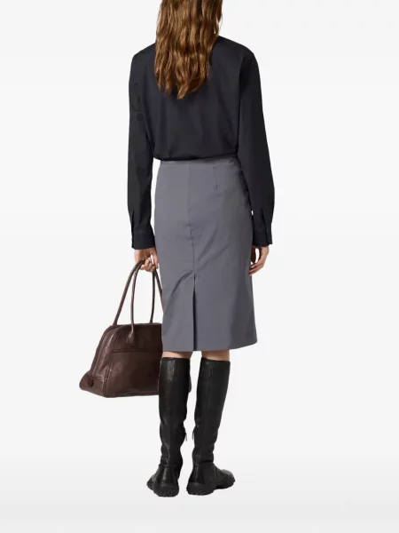 Cămașă Miu Miu din poplin negru