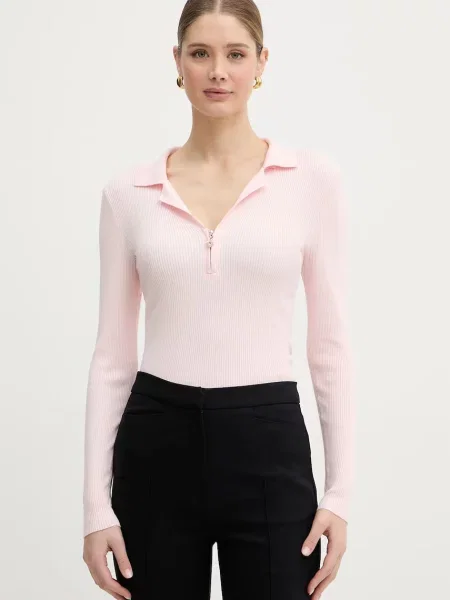 Morgan sweter z wiskozą różowy