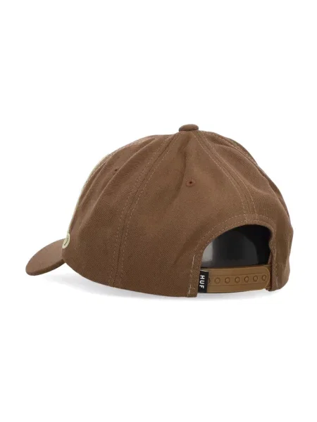 Czapka z daszkiem Huf z logo brązowa