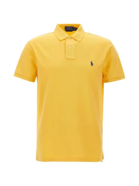Cămașă Polo Ralph Lauren cu broderie galben